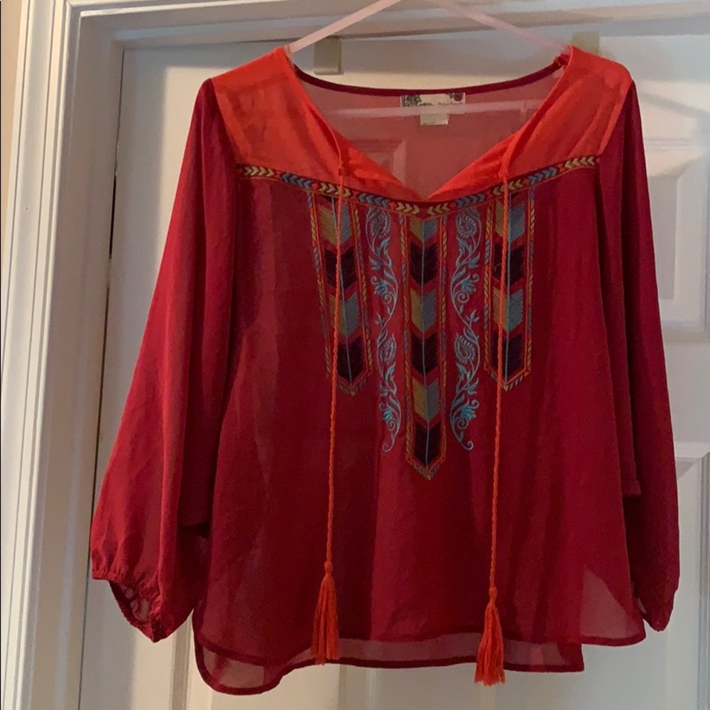 Sheer light top